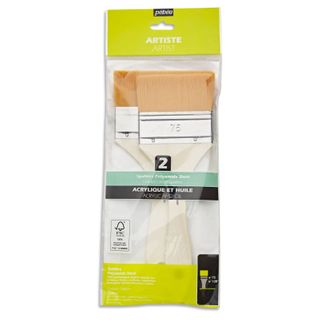 PEBEO 2 BRUSH SET SPALTERS YELLOW POLYAMIDE