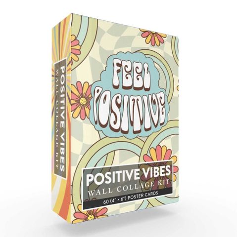 POSITIVE VIBES WALL COLLAGE KIT