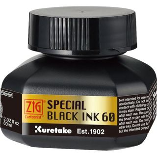 ZIG KURETAKE CARTOONIST SPECIAL BLACK INK 60ML