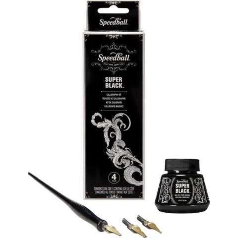 SPEEDBALL SUPER BLACK CALLIGRAPHY SET