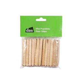 WOODEN POP STICKS MINI PKT150