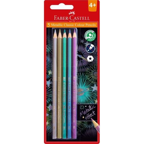 FABER RED RANGE CLASSIC METALLIC PENCIL SET 5