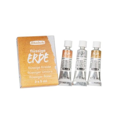 SCHMINCKE LIQUID EARTH SET 3 X 5ML