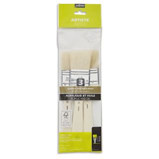 PEBEO 3 BRUSH SET SPALTERS WHITE BRISTLE