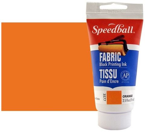 SPEEDBALL FABRIC RELIEF INK 75ML ORANGE