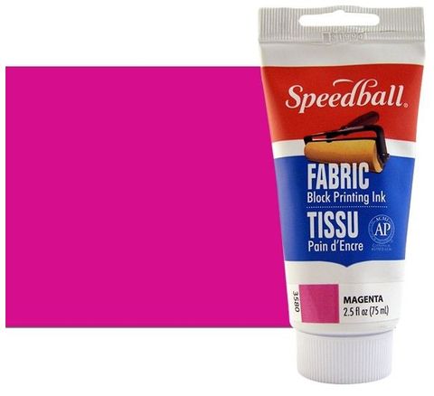 SPEEDBALL FABRIC RELIEF INK 75ML MAGENTA