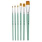 PEBEO 6 SHORT BRUSH SET FLAT YELLOW POLYAMIDE