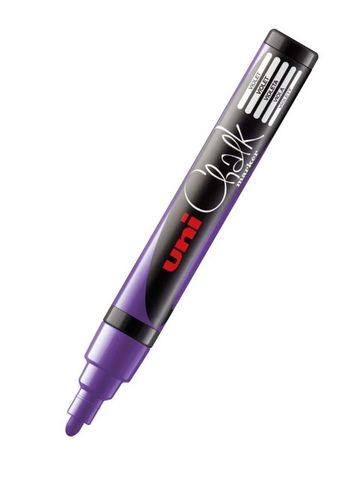 UNI CHALK MARKER 1.8-2.5MM BULLET TIP VIOLET