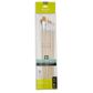 PEBEO 8 LONG BRUSH SET ROUND/FLAT YELL POLYAMIDE