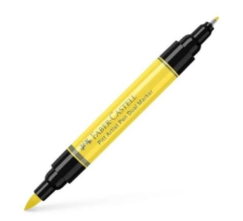 FABER PITT ARTIST PEN DUAL ENDED LIGHT YELLOW GLAZ