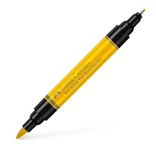 FABER PITT ARTIST PEN DUAL ENDED CADMIUM YELLOW