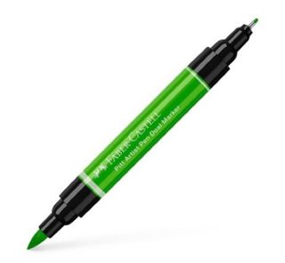 FABER PITT ARTIST PEN DUAL ENDED LEAF GREEN