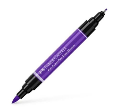 FABER PITT ARTIST PEN DUAL ENDED PURPLE VIOLET