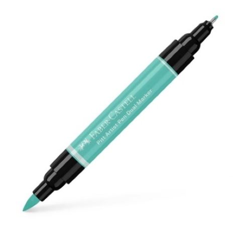 FABER PITT ARTIST PEN DUAL ENDED PHTHALO GREEN