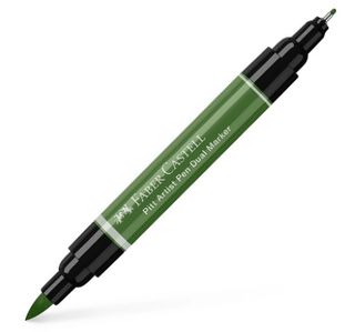 FABER PITT ARTIST PEN DUAL ENDED CHROME GREEN OPAQ