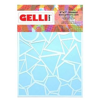 GELLI STENCIL 5" X 7" GEO DESIGN