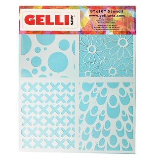 GELLI STENCIL 8" X 10" MULTI DESIGN