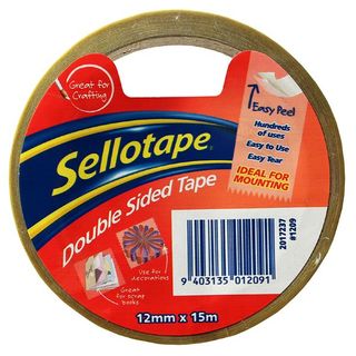 SELLOTAPE DOUBLE SIDED TAPE 12MM X 15M