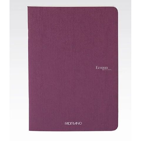 FABRIANO ECOQUA STAPLED NOTEBOOK A5 DOTS WINE