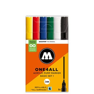 MOLOTOW ONE4ALL 2MM 127HS SET 6 BASIC #1