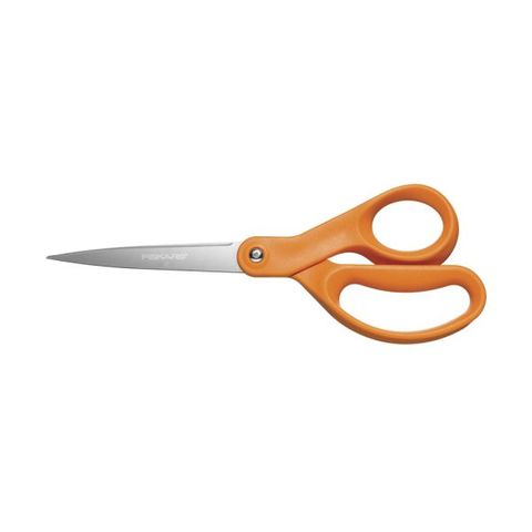 FISKARS SCISSORS 8" ORANGE HANDLE STRAIGHT