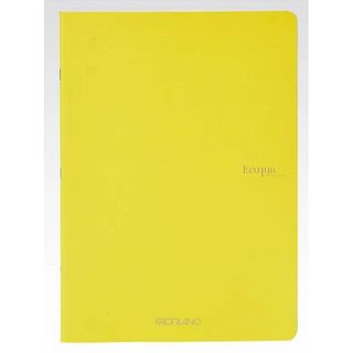 FABRIANO ECOQUA STAPLED NOTEBOOK A4 DOTS LEMON