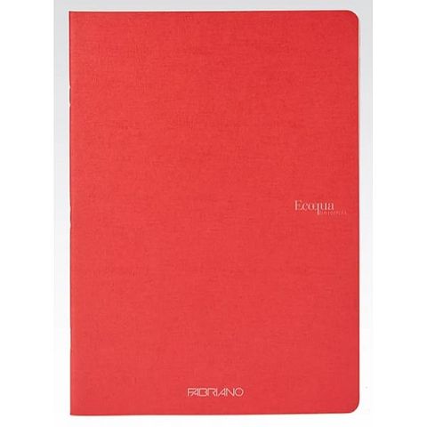 FABRIANO ECOQUA STAPLED NOTEBOOK A4 DOTS RASPBERRY