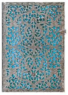 PAPERBLANKS SILVER FILIGREE MAYA BLU MIDI LI