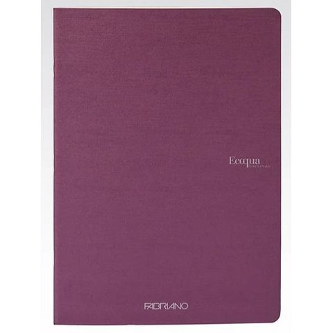 FABRIANO ECOQUA STAPLED NOTEBOOK A4 DOTS WINE