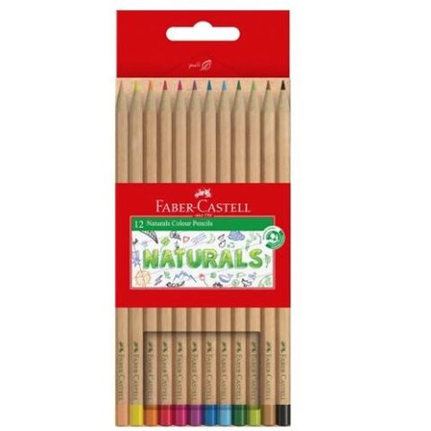 FABER RED RANGE NATURAL COLOUR PENCIL SET 12