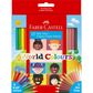 FABER RED RANGE CLASSIC COLOUR PENCIL WORLD SET22