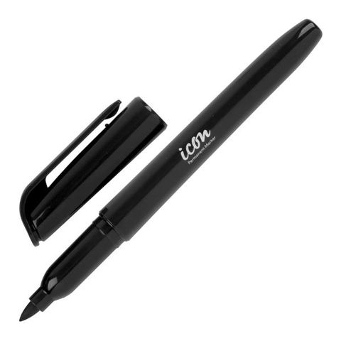 ICON PERMANENT MARKER PEN STYLE BLACK