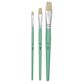 PEBEO 3 SHORT BRUSH SET FLAT WHITE BRISTLE