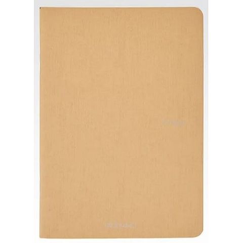 FABRIANO ECOQUA STAPLED NOTEBOOK A5 GRID BROWN