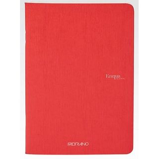 FABRIANO ECOQUA STAPLED NOTEBOOK A5 GRID RASPBERRY