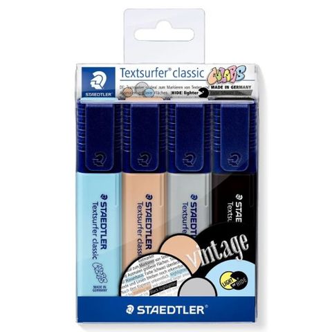 STAEDTLER TEXTSURFER VINTAGE C HIGHLIGHTERS SET 4