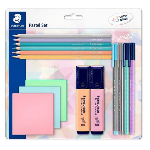 STAEDTLER HIGHLIGHTER/TRIPLUS & PENCIL SET