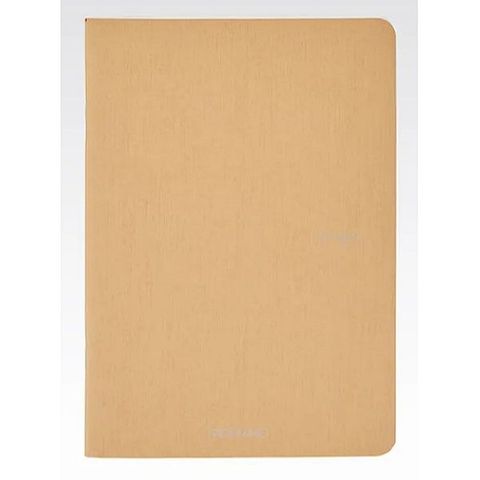 FABRIANO ECOQUA STAPLED NOTEBOOK A5 LINED BROWN