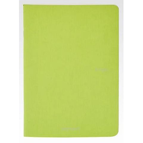 FABRIANO ECOQUA STAPLED NOTEBOOK A5 LINED LIME