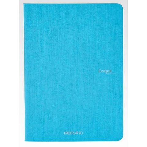 FABRIANO ECOQUA STAPLED NOTEBOOK A5 LINED TURQUOIS