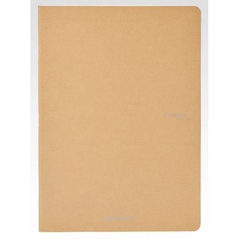 FABRIANO ECOQUA STAPLED NOTEBOOK A4 LINED BROWN