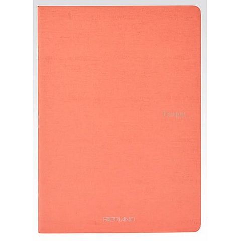 FABRIANO ECOQUA STAPLED NOTEBOOK A4 LINED FLAMINGO