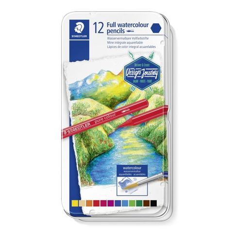 STAEDTLER DESIGN JOURNEY PURE W/C PENCIL TIN SET12