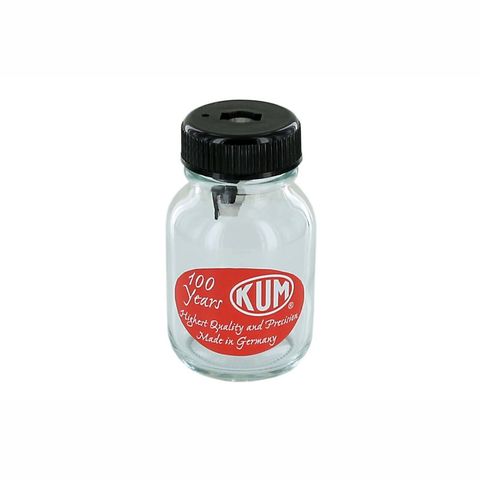 KUM METAL SHARPENER IN GLASS JAR