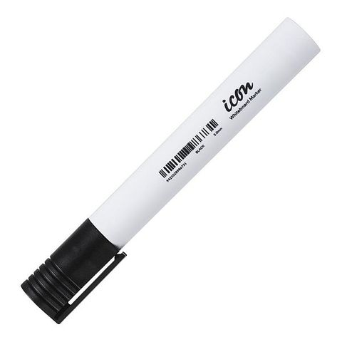 ICON WHITEBOARD MARKER BULLET TIP BLACK