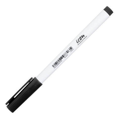 ICON WHITEBOARD MARKER SLIM BULLET TIP BLACK