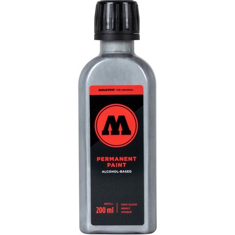 MOLOTOW PERMANENT PAINT REFILL 200ML CHROME