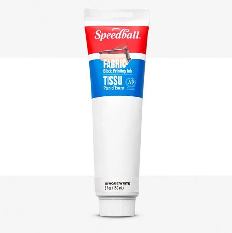 SPEEDBALL FABRIC RELIEF INK 150ML OPAQUE WHITE