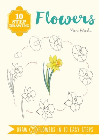 10 STEP DRAWING FLOWERS