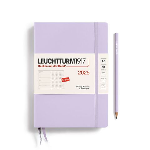 LEUCHTTURM1917 2025 WEEKLY PLANNER A5 DOTTED LILAC